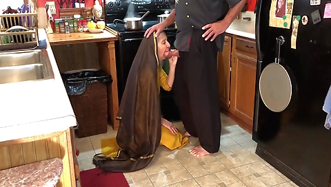 Indian stepmother gives a big ass to her step sister