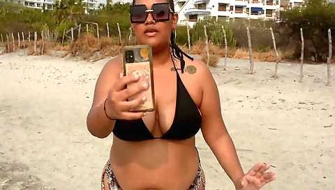 Hot brunette milf with big boobs and a tattoo is going to be awesome