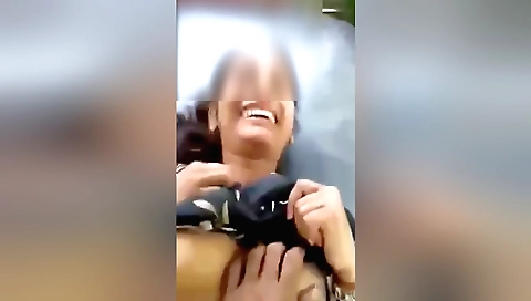 Indian brunette in black lingerie gets a hot blowjob