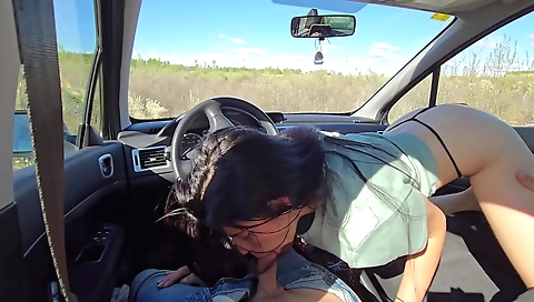 Brunette saleswoman gives a good workout and ends up with sex