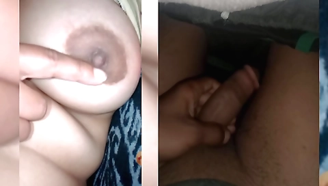 Indian girl in white dress enjoys a self-praise solo video