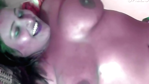 Indian brunette is playing with her big booty in the hotel