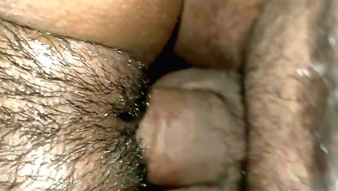 Hairy milf fucked in the doggy style and got a big cumshot