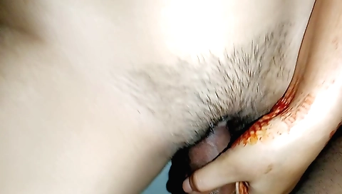 Indian babe gets fucked in bedroom by a handsome stranger