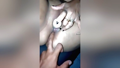 Wife of the guy in this video enjoys a good dildoing