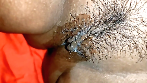 Indian hairy girl enjoys sex with a dude in her bed