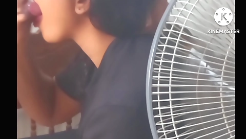 Amateur beauty with a small body is going to have her facial