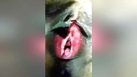 Amateur indian brunette with hairy cunt fucks herself