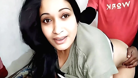 Indian babe 18+ nurse gets fucked deep inside her pussy