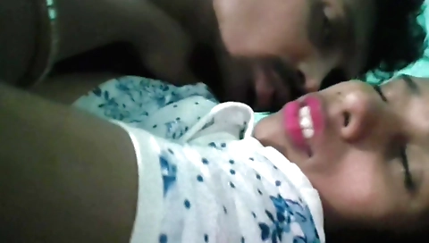 Indian brunette girlfriend with natural body enjoys a rom video