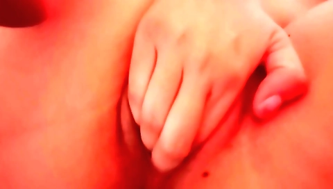 Indian solo female playing with her small body on a webcam