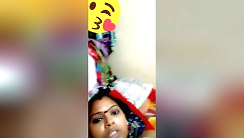 Indian girl masturbates and touches her hairy pussy