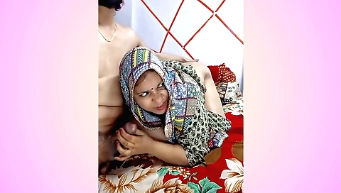 Indian MILF sucks her partner's cock to a nice orgasm