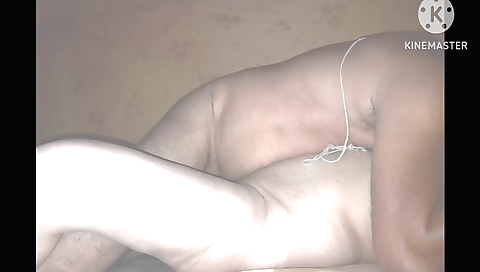 Indian teen and her boyfriend having a romantic night at home