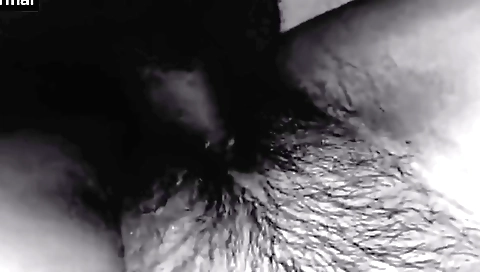 Hot girl with big hairy pussy shows off her hairy pussy