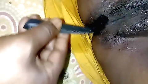 Indian woman feels her husband cum inside her vagina