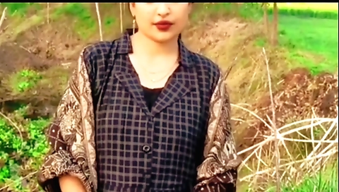 Beautiful brunette housewife in red lingerie enjoys hot outdoor sex