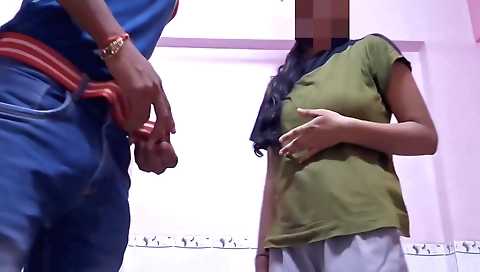 Sexy brunette solo video with a man in a leather jacket