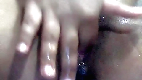 Asian girl is showing her natural tits in amateur video