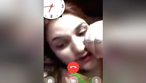 Sexy amateur solo girl with a hairy pussy and a red head on