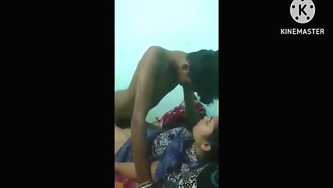 Indian brunette sex video with a hot morning scene