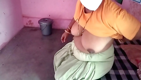 Busty brunette in pink stockings fucked in her ass