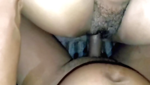 Hot sex video with a kinky hairy babe in the kitchen