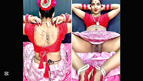 Indian girl creampie in a doggy position with her husband