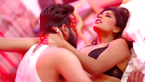 Big booty brunette milf is playing with her sexy booty