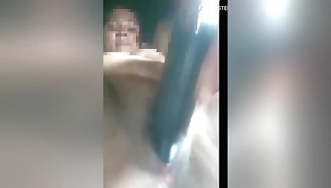 Indian girl in sexy outfit masturbates with vibrator