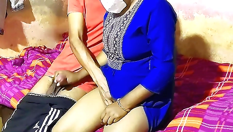 Indian teen with a nice ass gets her first time with a dildo