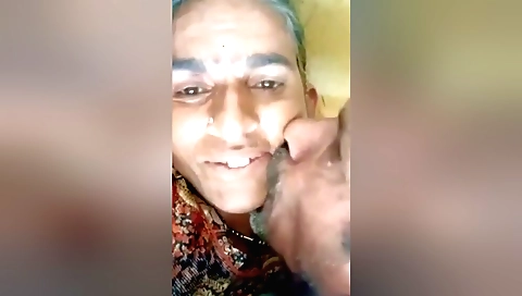 Hot brunette mature with a young lover fuck on webcam