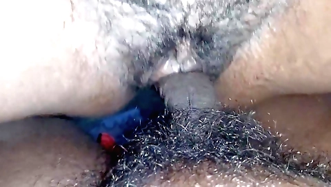 Indian hairy girl with a perfect face gets pounded