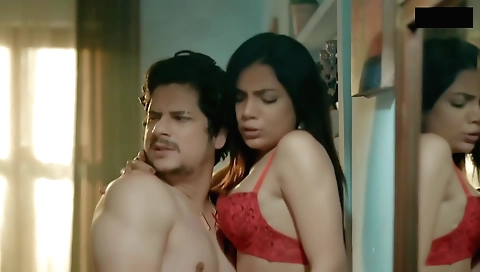 Indian hottie with sexy lingerie is making out with her lover