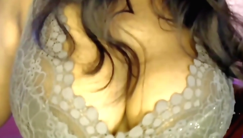 Amature brunette with big tits enjoys a solo video