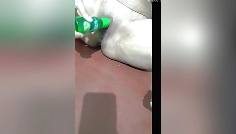 Indian amateur video shows her masturbating with a dildo