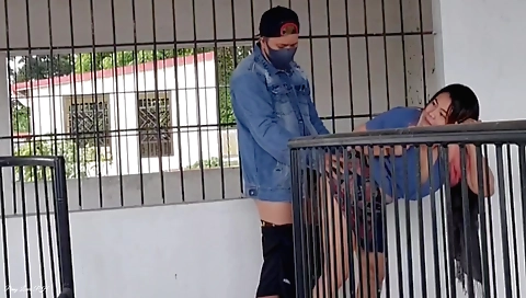 Outdoor amateur stepsister gets fucked in the cemetery