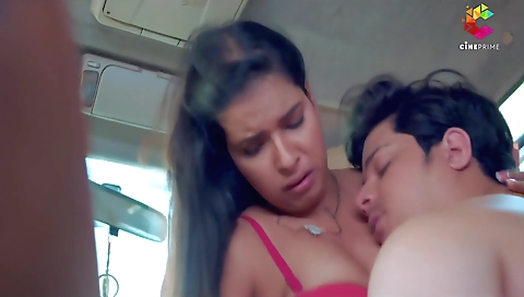 Busty brunette teen and her lover share their body in a hardcore video