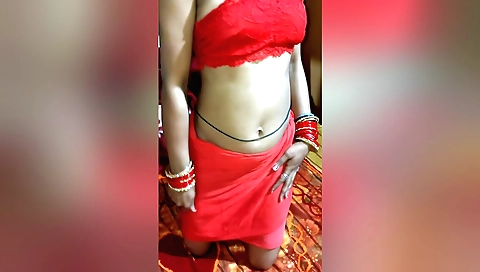 Amateur hd video with Bhabhi xshika changing her outfit