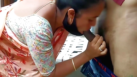 Indian teen fucked hard by boss after deep blowjob