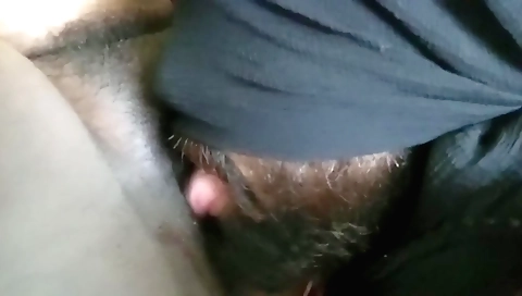 Indian housemaid with hairy pussy licks his stepson