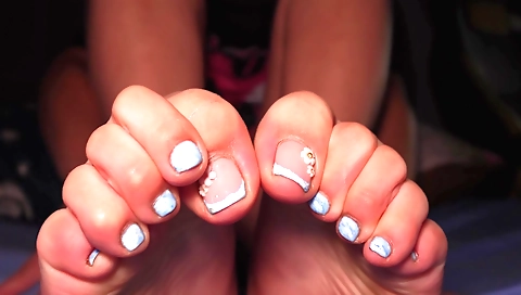 Indian foot fetish with big dildo in hot amateur vid