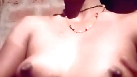 amateur girl in black stockings is getting her boner off