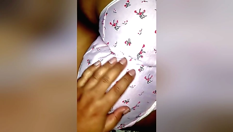 Indian in panty gets the camera on her and shows her