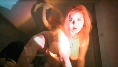 Indian redhead dances with a cock in solo webcam clip