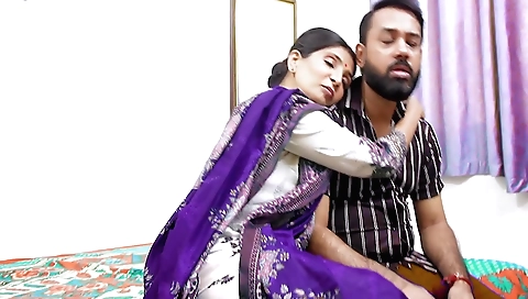 Indian brunette girl gets fucked in her tight hole