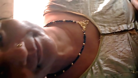 Indian amateur brunette is masturbating in the toilet