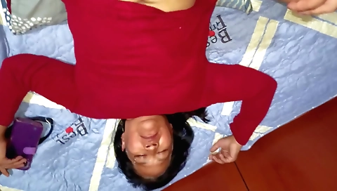 Indian brunette creampie with her stepmother-in-law