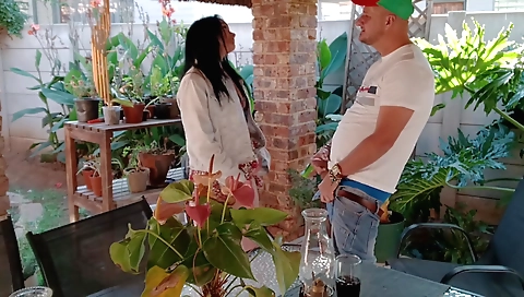 Indian girl with big titties sucks and gets pounded